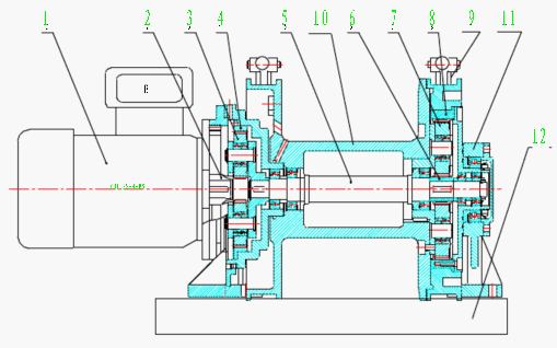 JD — 0.5 型调度绞车结构图