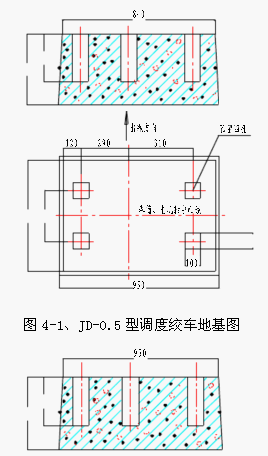  JD — 1 型调度绞车卷筒简图 
